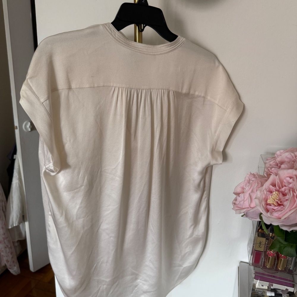 Vince cream silk blouse - Picture 4 of 4